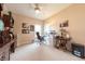 Inviting home office with desk space, natural light, and wood furnishings offers a productive space at 6081 Boulder Ct, Columbus, IN 47201