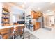 Spacious kitchen open to living area with stainless appliances and modern finishes at 6081 Boulder Ct, Columbus, IN 47201