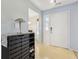 Bright entryway with a shoe rack and white door at 7048 Tassel Meadow Dr, Indianapolis, IN 46217