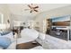 Inviting living area with vaulted ceilings, modern furnishings, and an open floor plan at 7048 Tassel Meadow Dr, Indianapolis, IN 46217