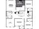 This is the second floor plan showing the bedrooms, bathrooms, and laundry at 7331 Deerberg Dr, Indianapolis, IN 46259