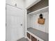 Mud room with built in storage and bench seating, perfect for entry organization at 7424 Campfire Run, Indianapolis, IN 46236