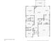 Detailed floor plan showcasing the layout and dimensions of the home at 7450 Deville Ct, Indianapolis, IN 46256