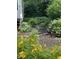 Beautifully landscaped garden with vibrant yellow daylilies and lush greenery creating a serene outdoor space at 7450 Deville Ct, Indianapolis, IN 46256