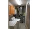 Functional utility room with modern appliances, washer, dryer, and ample storage cabinets at 8106 Captain Dr, Avon, IN 46123