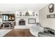 Comfortable living room with a fireplace, television, and a cozy atmosphere at 8715 Kensington Dr, Noblesville, IN 46060