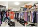 Organized walk-in closet featuring ample storage for clothing and accessories at 950 Redwood Dr, Franklin, IN 46131