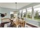 Dining area with ample natural light, perfect for Gathering meals and entertaining at 10235 Normandy Way, Fishers, IN 46040