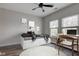 Cozy bedroom featuring a daybed, desk, and windows for ample natural light, perfect for a home office or guest room at 1200 Shadow Ridge Rd, Carmel, IN 46280