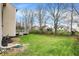 The home's spacious backyard provides ample room for recreation and relaxation at 12027 Sellerton Dr, Fishers, IN 46037