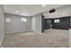 Finished basement with recessed lighting, and carpeted floors, a perfect Gathering area at 12027 Sellerton Dr, Fishers, IN 46037