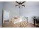 Bedroom featuring neutral carpet and ample space for relaxing and working at 12516 Schoolhouse Rd, Fishers, IN 46037