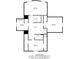 Upstairs floor plan featuring multiple bedrooms, a hallway, and a bathroom layout at 138 Fairway Dr, Indianapolis, IN 46260