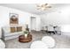 Open living space, perfect for Gathering time and entertaining guests in comfort at 138 Fairway Dr, Indianapolis, IN 46260