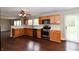 Kitchen features stainless steel appliances, updated cabinets, and laminate counters at 13858 Meadow Lake Dr, Fishers, IN 46038