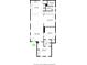 Detailed floor plan showcasing the layout of the first floor, including kitchen, living room, and bedrooms at 1626 S Delaware St, Indianapolis, IN 46225