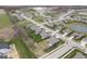Aerial view of a well-planned residential community with ponds and green spaces at 19283 Donelson Ln, Westfield, IN 46062