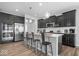 Well-equipped kitchen with stainless steel appliances, ample counter space, and a breakfast bar at 19283 Donelson Ln, Westfield, IN 46062