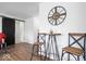 Cozy living area features a high top table for two and a sliding barn door at 19283 Donelson Ln, Westfield, IN 46062