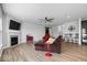 Spacious living room featuring an open layout with modern decor and a cozy fireplace at 19283 Donelson Ln, Westfield, IN 46062
