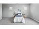 Cozy bedroom with minimalist decor and soft lighting at 2352 Stuart St, Indianapolis, IN 46218