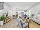Stylish living space with wood floors, a neutral color palette, and an inviting atmosphere at 2352 Stuart St, Indianapolis, IN 46218