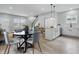 Open-concept living area showcasing dining space, natural light, and seamless flow at 2352 Stuart St, Indianapolis, IN 46218