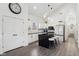 Modern kitchen boasting a sleek island, updated appliances, and a stylish design at 2428 N Gale St, Indianapolis, IN 46218