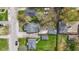 Aerial view of a residential neighborhood with well-maintained homes and tree-lined streets at 3624 Wallace Ave, Indianapolis, IN 46218