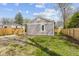 Backyard featuring horizontal wood fencing at 3624 Wallace Ave, Indianapolis, IN 46218
