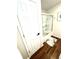 Bathroom with shower and glass door, and a plush floor mat at 4414 Hickory Grove Blvd, Greenwood, IN 46143