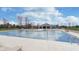 Expansive community pool featuring a variety of seating and a covered area with tables at 443 Quincy Pl, Westfield, IN 46074