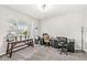 Spacious home office with carpet flooring and large windows offering plenty of natural light at 474 Pekin Way, Pendleton, IN 46064