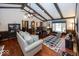Spacious living room featuring vaulted ceilings and hardwood floors at 506 N County Road 900 E, Avon, IN 46123