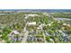 Aerial view showcasing the neighborhood, with tree-lined streets and manicured lawns at 516 S 10Th St, Noblesville, IN 46060