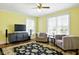 Inviting living room with hardwood floors, natural light, and comfortable seating at 516 S 10Th St, Noblesville, IN 46060