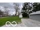 Wide backyard with detached garage at 517 Dicks St, Lebanon, IN 46052