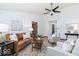 Cozy living room with neutral-colored walls and stylish furnishings at 5634 Wynridge Ct, Indianapolis, IN 46235