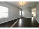Bright living room with hardwood floors and natural light at 5828 Long Lake Ln, Indianapolis, IN 46235