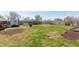 Expansive backyard featuring a mix of grassy areas and landscaping opportunities at 594 Daugherty St, Columbus, IN 47201