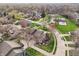 Desirable community featuring mature trees and manicured lawns is captured in this gorgeous aerial view at 622 Conner Creek Dr, Fishers, IN 46038