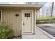 Side entryway with anchor door knocker and concrete path at 6948 Eagle Dr, Nineveh, IN 46164