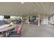 Spacious covered patio with comfortable seating and a view of the surrounding landscape, perfect for relaxing at 6948 Eagle Dr, Nineveh, IN 46164