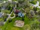 Aerial view of home showing surrounding greenery, trees and neighborhood at 7124 Purdy St, Indianapolis, IN 46268