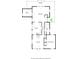 Detailed main level floor plan showcasing the layout, including kitchen, living room, and primary bedroom at 7124 Purdy St, Indianapolis, IN 46268