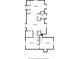 Second level floor plan with bedrooms, bathroom, and sitting room, showing a functional layout at 7124 Purdy St, Indianapolis, IN 46268