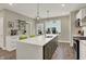 Bright kitchen with a large center island, pendant lights, and modern appliances at 741 Bates St, Indianapolis, IN 46202