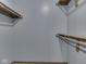 Walk-in closet featuring several wood shelving areas for storage at 8160 Bold Forbes Ct, Indianapolis, IN 46217