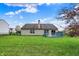 View of the spacious backyard and deck, perfect for outdoor entertaining at 8312 Eagles Nest Dr, Avon, IN 46123
