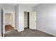 Comfortable bedroom featuring plush carpeting, a closet, and a connecting bathroom at 8570 Hudson Way, Brownsburg, IN 46112